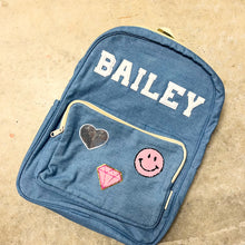 Load image into Gallery viewer, Custom made name personalised backpack