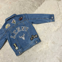 Load image into Gallery viewer, Boys personalised denim jacket - cute unique custom made gift ideas