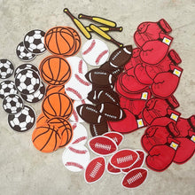 Load image into Gallery viewer, Sports football soccer baseball patches for custom made personalised denim jacket