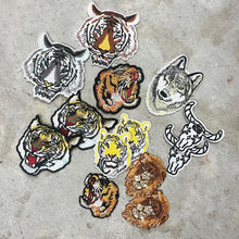 Load image into Gallery viewer, Custom made personalised jacket with tiger bull wolf patches