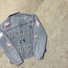 Load image into Gallery viewer, Eras tour denim jacket for Taylor swift concert