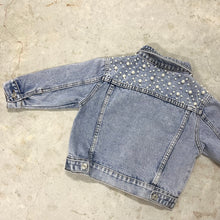 Load image into Gallery viewer, Kids Personalised Pearl Denim Jacket
