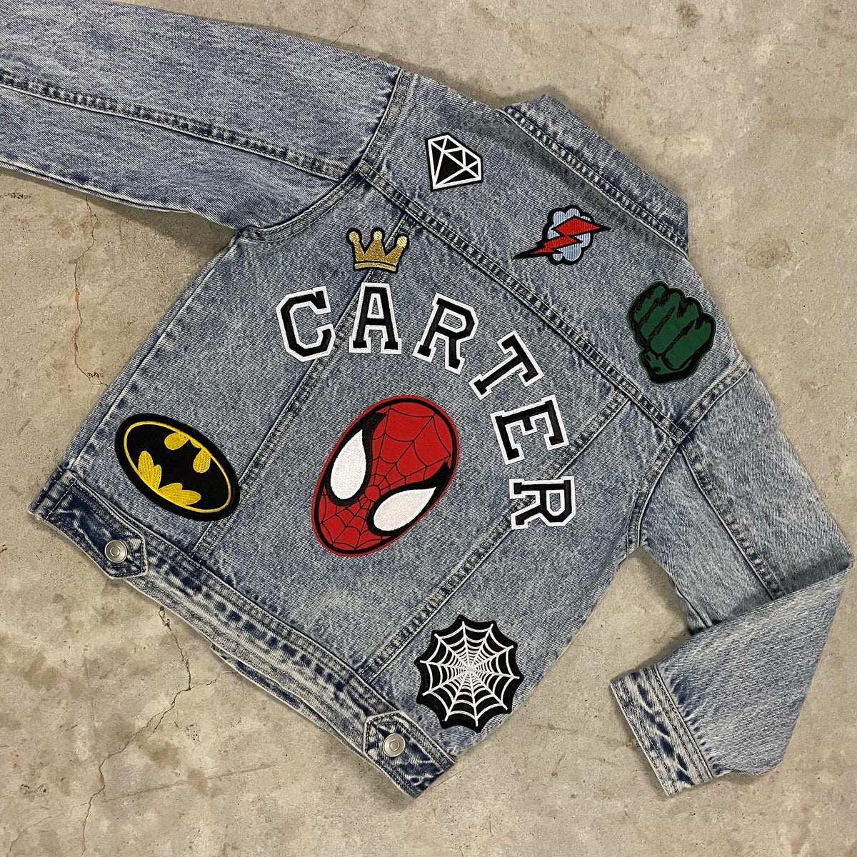 Spiderman hot sale jean jacket