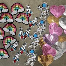 Load image into Gallery viewer, Christmas gift personalised jacket”, “custom fashion gift”, “unique denim jacket Christmas present”.