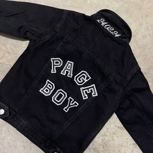 Load image into Gallery viewer, Page boy custom made denim jacket perfect for wedding bridal party