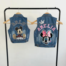 Load image into Gallery viewer, Disney custom made denim jacket cool