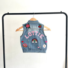 Load image into Gallery viewer, custom denim jacket”, “personalised jean jacket”, “embroidered denim jacket”,