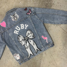 Load image into Gallery viewer, Pre Teen Personalised Denim Jacket
