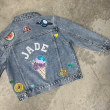 Load image into Gallery viewer, Pre Teen Personalised Denim Jacket
